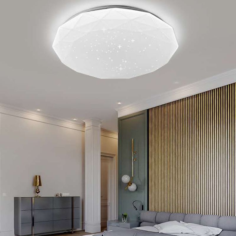 Metal Geometric Flush Mount Fixture Modern Flush Light Fixture for Bedroom