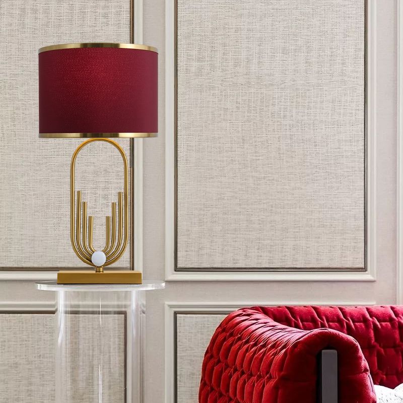 Postmodern Eye Caring Table Lamp Minimalist Metal Night Stand Light for Sitting Room