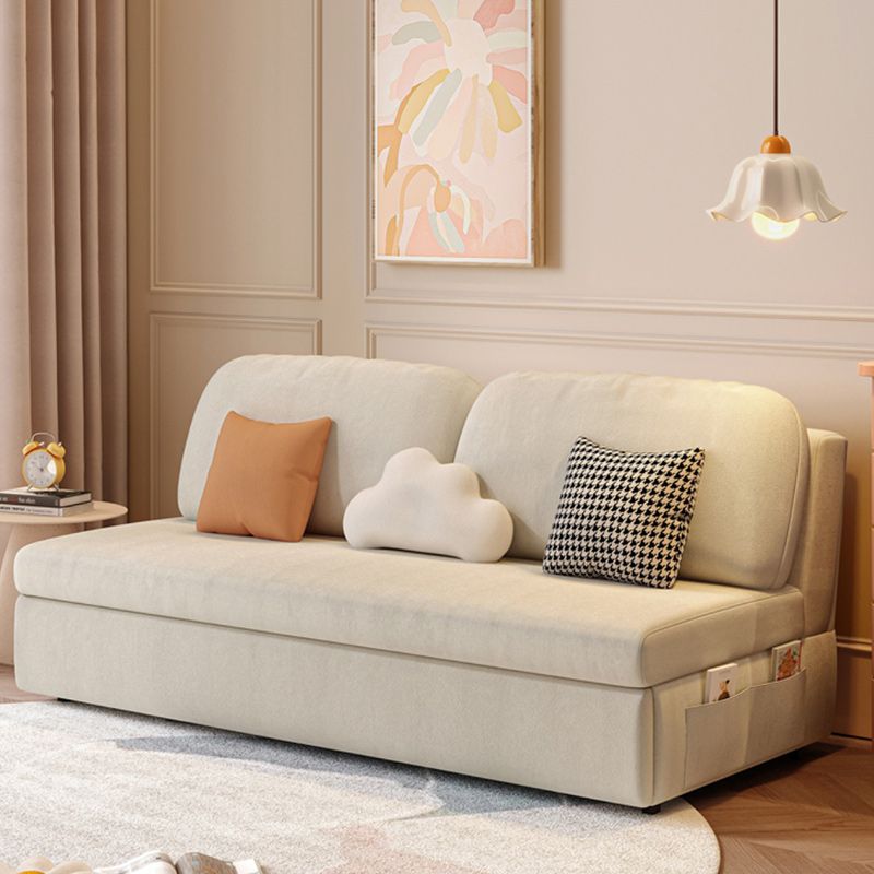 32" Wide Scandinavian Sofa Bed White Pillow Included Sleeper Sofa