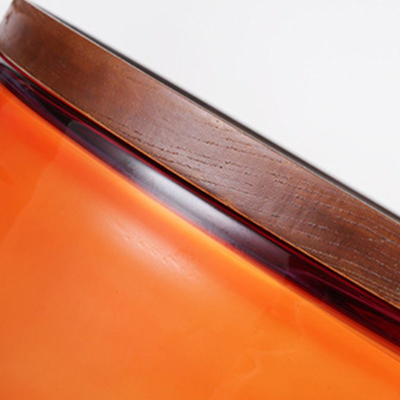 Contemporary Round Glass Coffee Table with Pedestal Base Cocktail Table