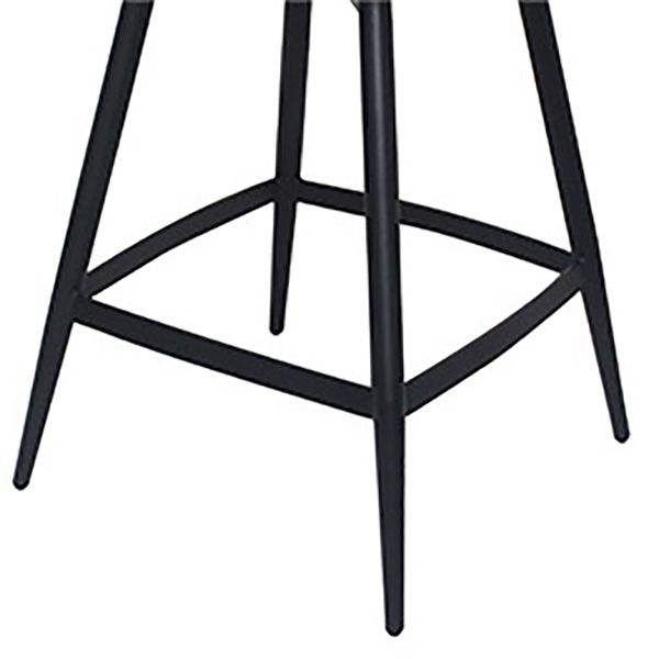 Contemporary Velvet Counter Stools Metal Bar Stool for Home Use