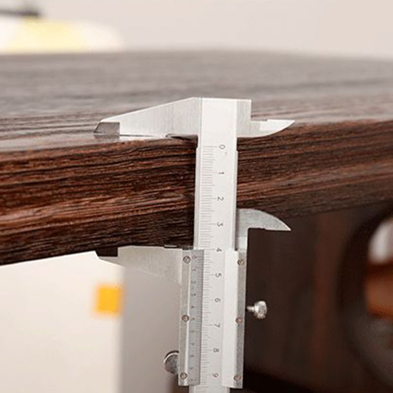 Natural/Brown Rectangular Coffee Table 11.81" High Wooden Cocktail Table