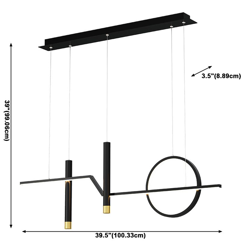 Linear Island Lighting Fixtures Contemporary Metal Pendant Lights For Kitchen Island