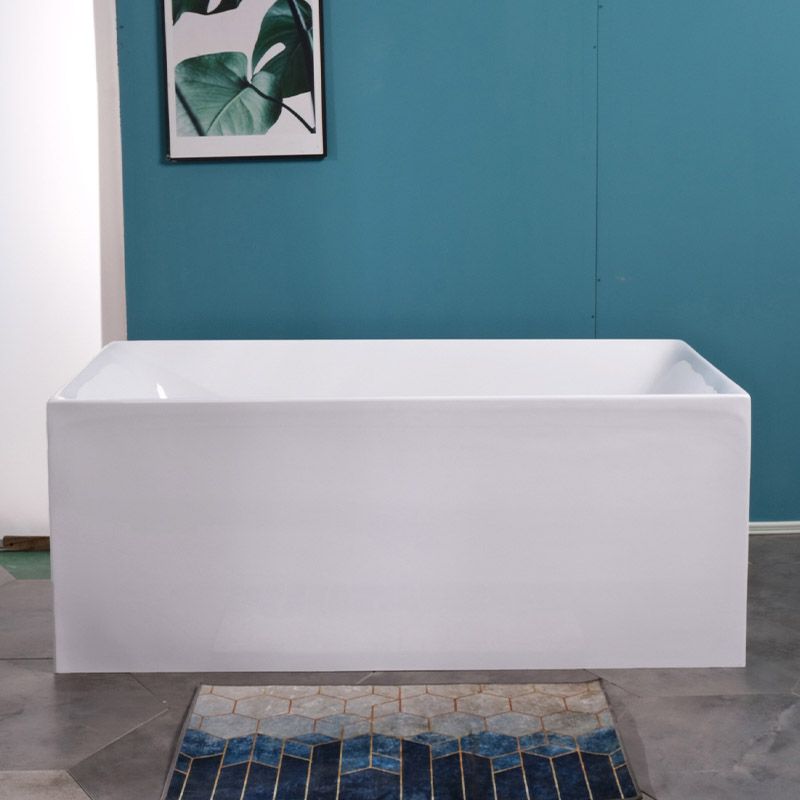 Soaking Freestanding Bath Tub Modern Style Acrylic Bathroom Bathtub