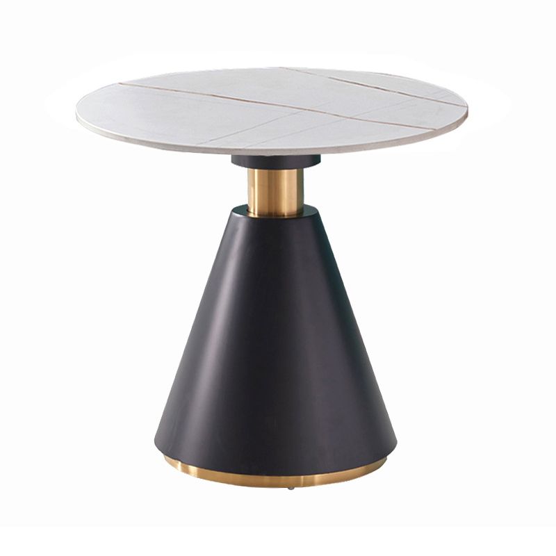 Metal Traditional Luxury Round Table Pedestal Dining Table for Dining Room