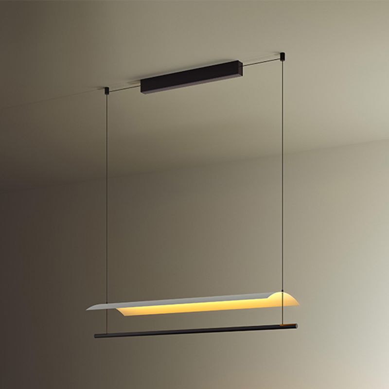 Restruction de lampes suspendues de l'île moderne Restaurant des luminaires suspendus avec de l'ombre en métal