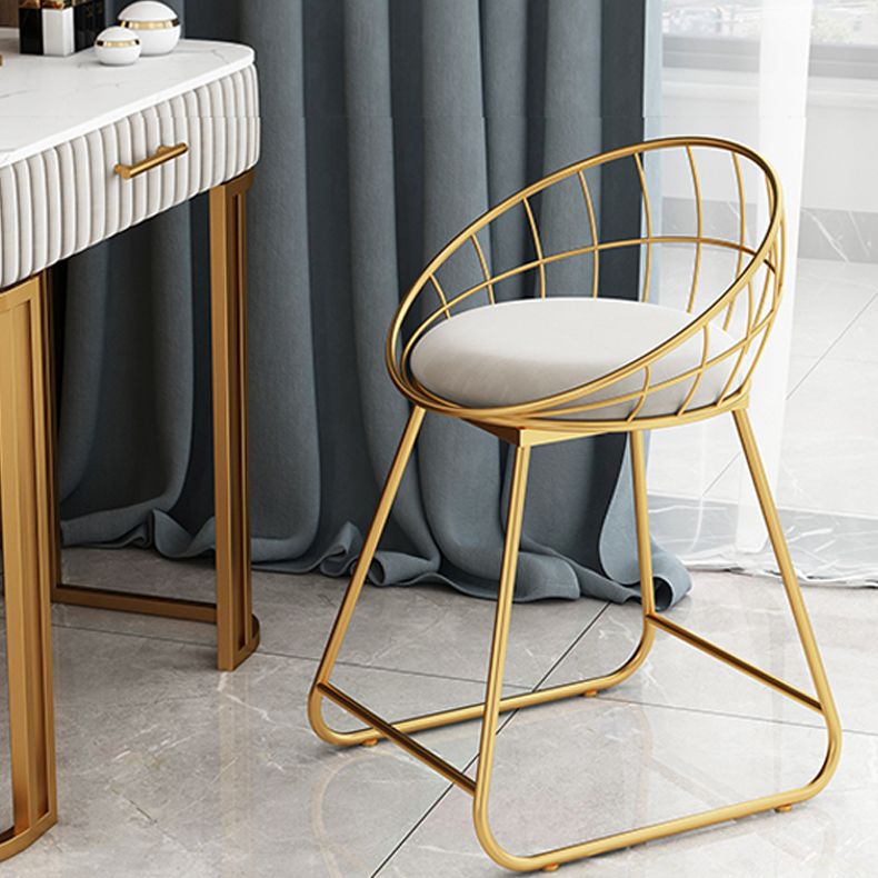 Fabric Dining Chair Scandinavian Open Back Armless Dining Chairs