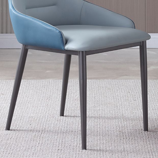 Silla de comedor de metal moderna, silla de comedor tapizada de tela de lino para uso en restaurantes