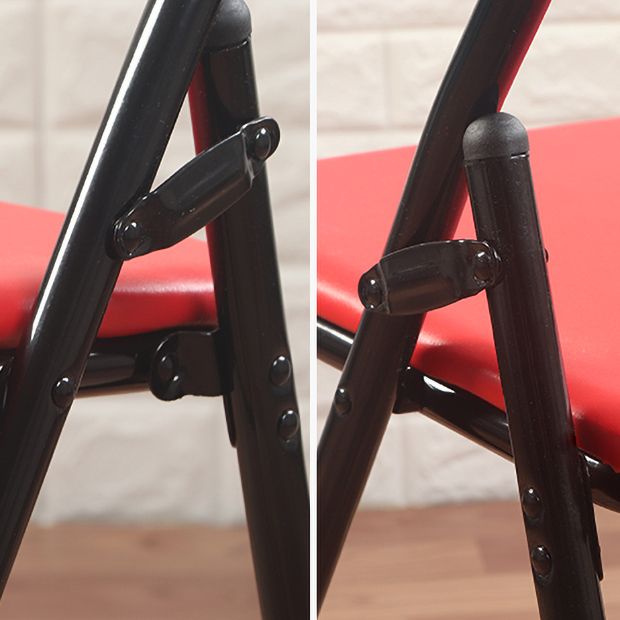 Chaise d'appoint moderne en métal, intérieur et extérieur, sans accoudoirs, pliable, à dossier ouvert, pour salle à manger