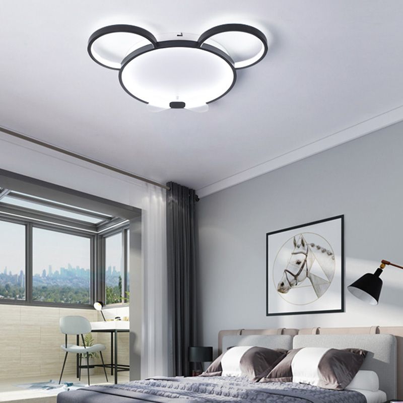 Mouse Flush Mount Ceiling Light Kids Acrylic Ceiling Flush Mount for Children Bedroom
