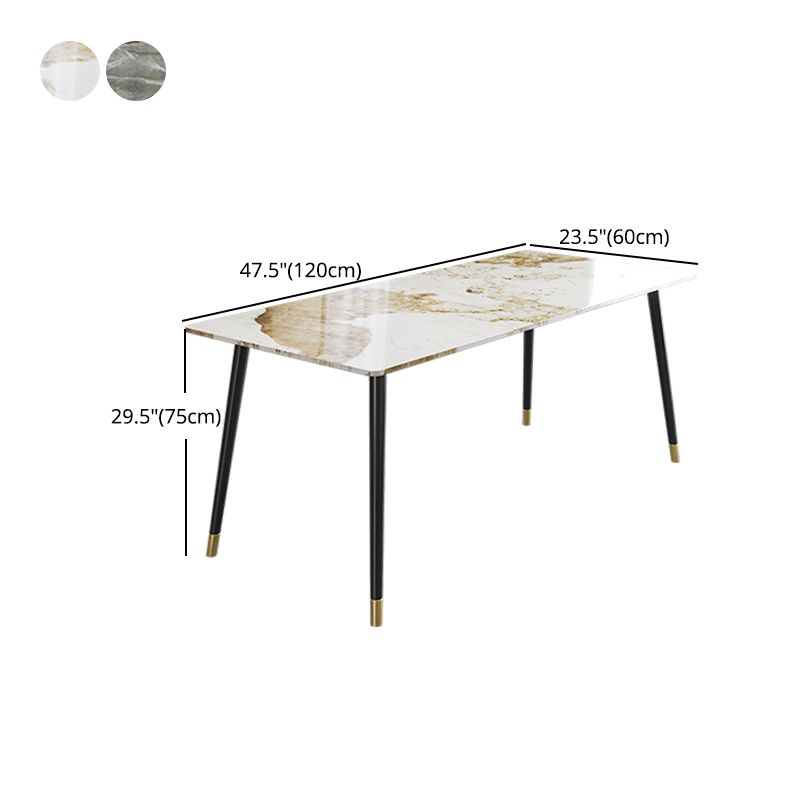 Glam Style 1/4/7 Pieces Dining Set Sintered Stone Dining Table for Home Use