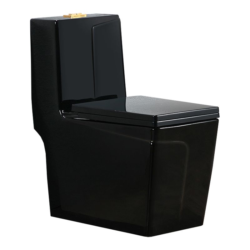 Modern Siphon Jet Toilet Bowl Floor Mount Flush Toilet with Seat