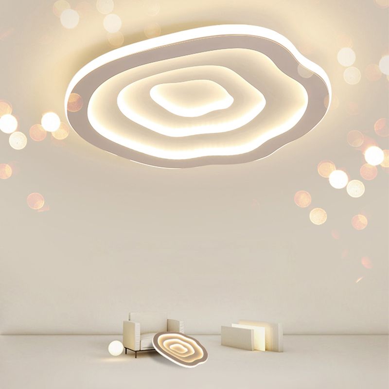 16"/20"/23" Long Flush Ceiling Light Fixture with Acrylic Shade Modern Flush Mount