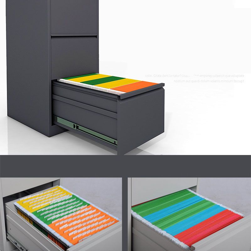 Modern File Cabinet Pure Color Metal Filing Cabinet for Home Office