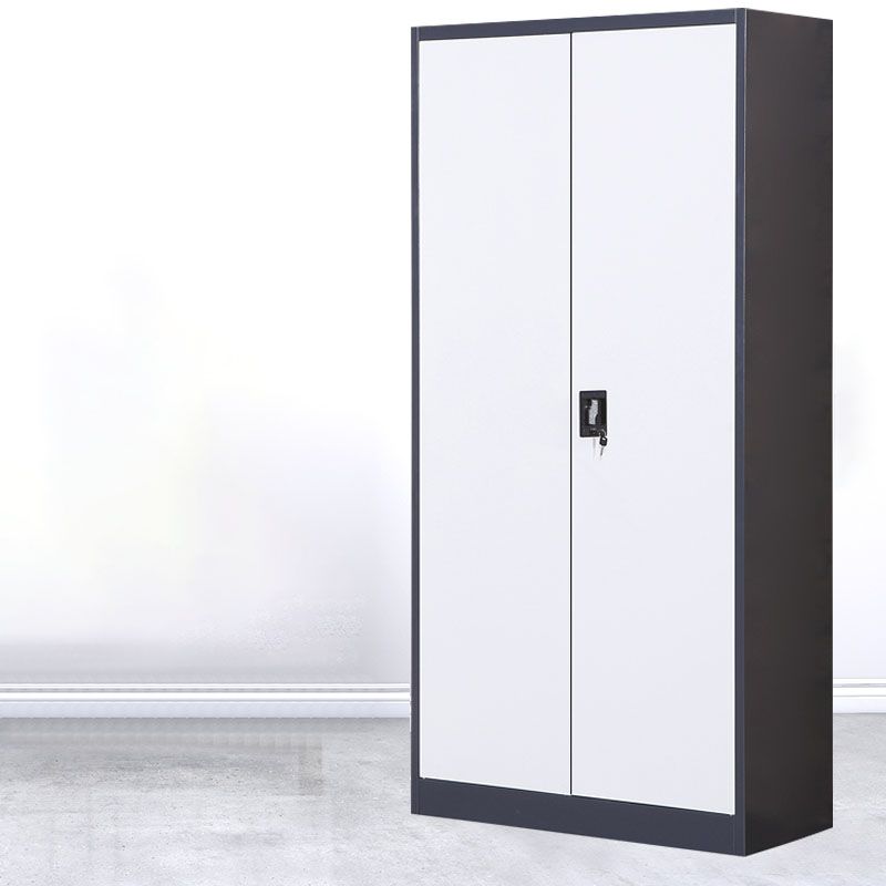 Contemporary File Cabinet Steel Frame Vertical File Cabinet with Key Lock