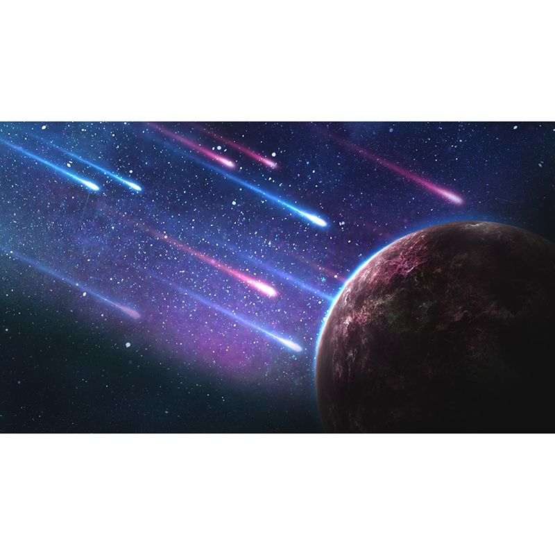 Galaxy Photography Mildew Resistant Wallpaper Environmental Sleeping Room Wall Mural