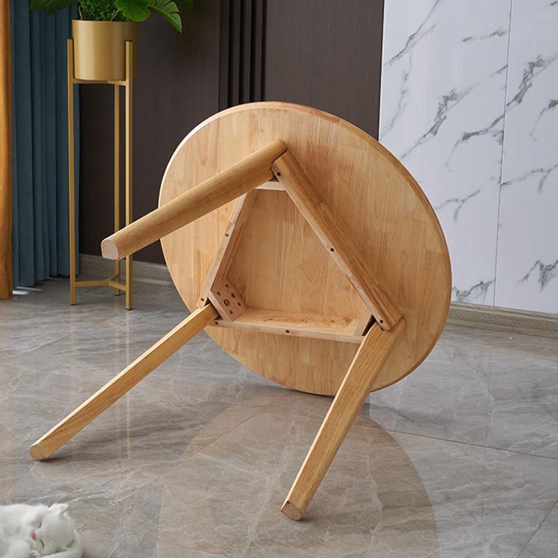 Solid Wood Top Dining Table Contemporary Dining Table with 4 Legs