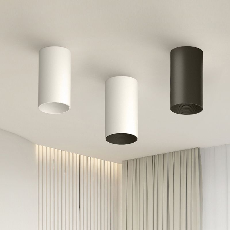 Luminaire de plafond cylindrique en aluminium de forme concise moderne de plafonnier de LED
