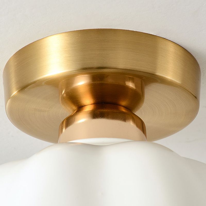 Contemporary Ceiling Lamp Ceramics 1 Light Flush Mount Light Fixture