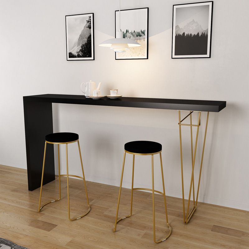 Modern Bar-height Table Solid Wood Top 41.3-inch Height Table