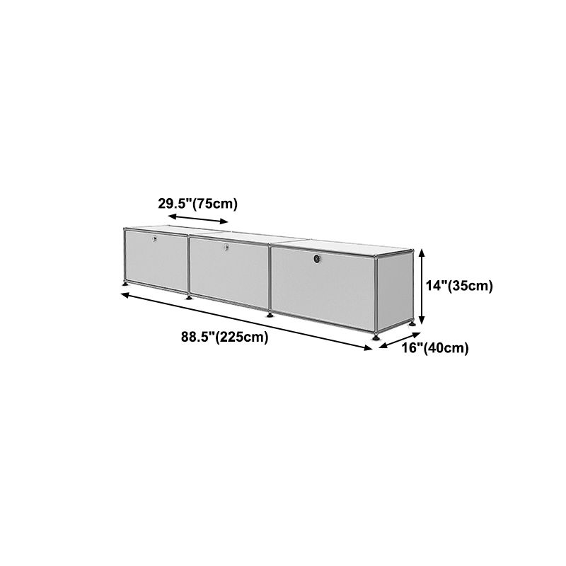 Contemporary Style Sideboard Engineered Wood Dining Sideboard for Living Room