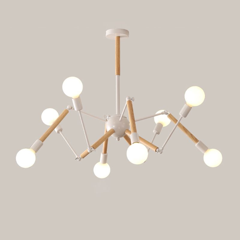 Spider Chandelier Light Fixtures Modern Multi-Head Hanging Pendant Lamps for Living Room