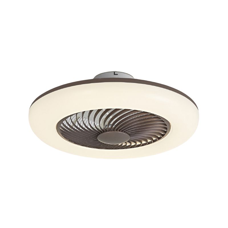 Metal Ceiling Fan Light Modern Style 1 Light Ceiling Fan Light for Dining Room