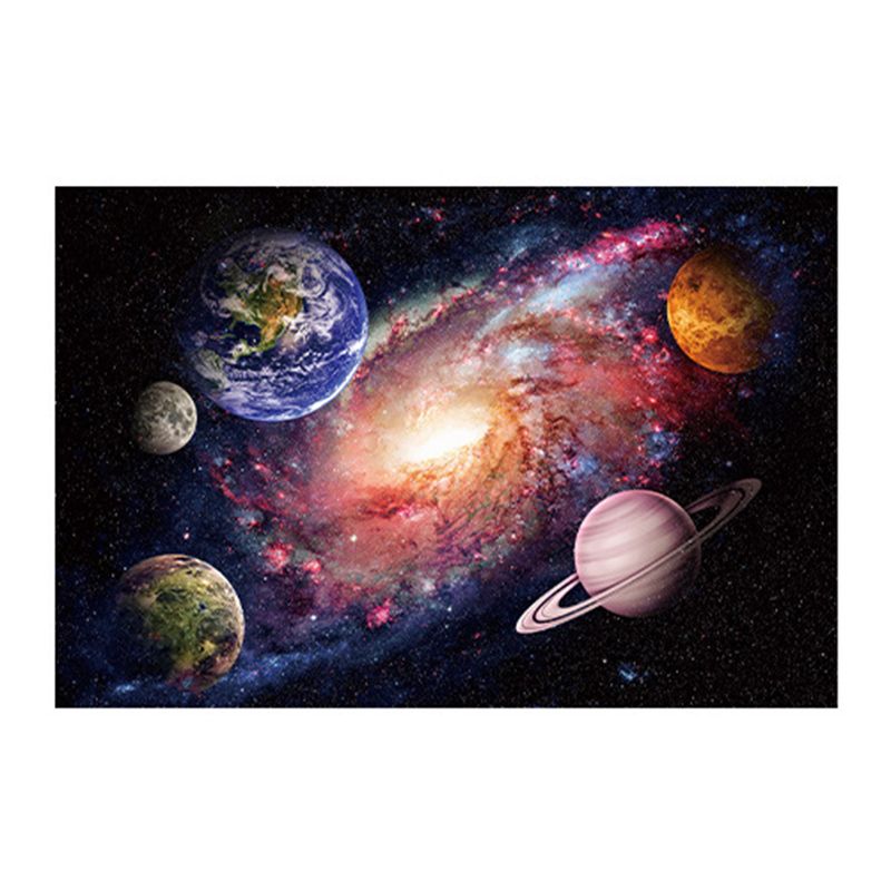 Purple Universe Carpet Polyester Modern Carpet Stain Resistant Area Carpet for Living Room