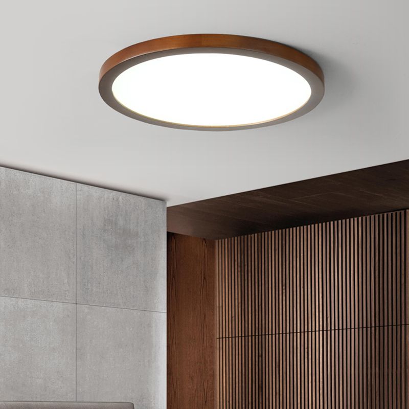 Luminaire de plafond encastré en bois moderne lampe de chambre lampe de chambre intérieure