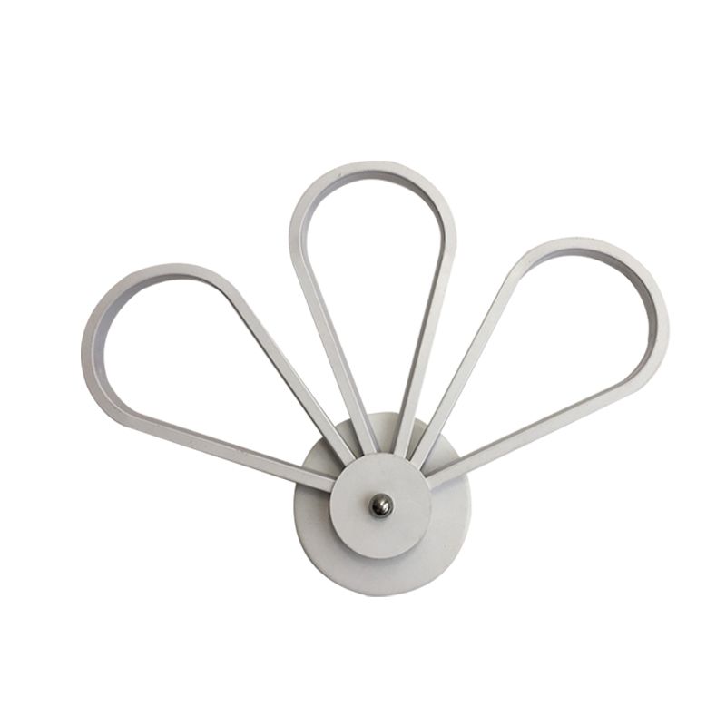 Clover Shaped Bedroom Wall Mount Lighting Acrylic LED Modernist Wall Sconce Lamp in White