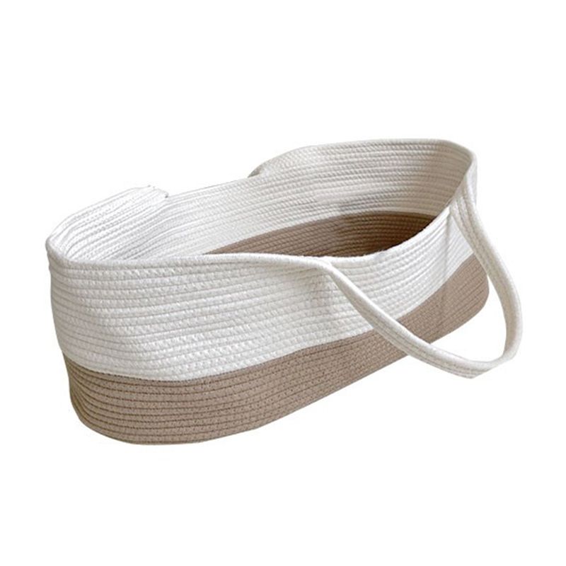 Contemporary Moses Basket Nursery Crib Oval Folding and Portable Crib