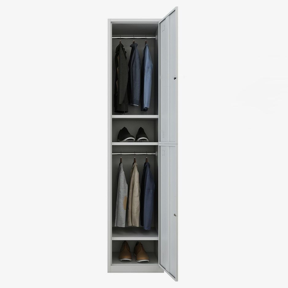 Industrial Storage Cabinet Hinged Wardrobe Closet for Bedroom