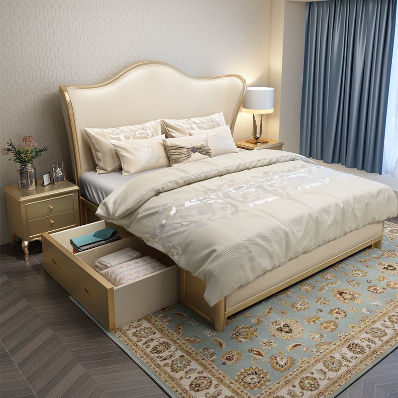 Victorian Upholstered Headboard Standard Bed Adjustable Height