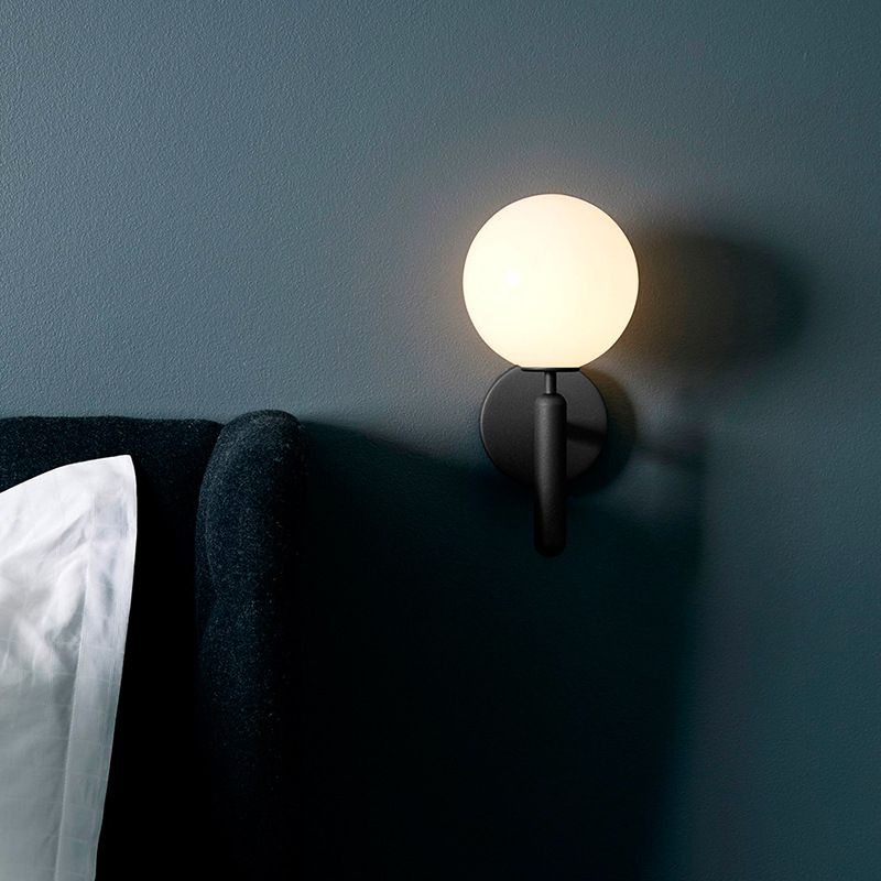 Modern Style Ball Wall Light Sconces Glass 1 Light Wall Lighting Ideas