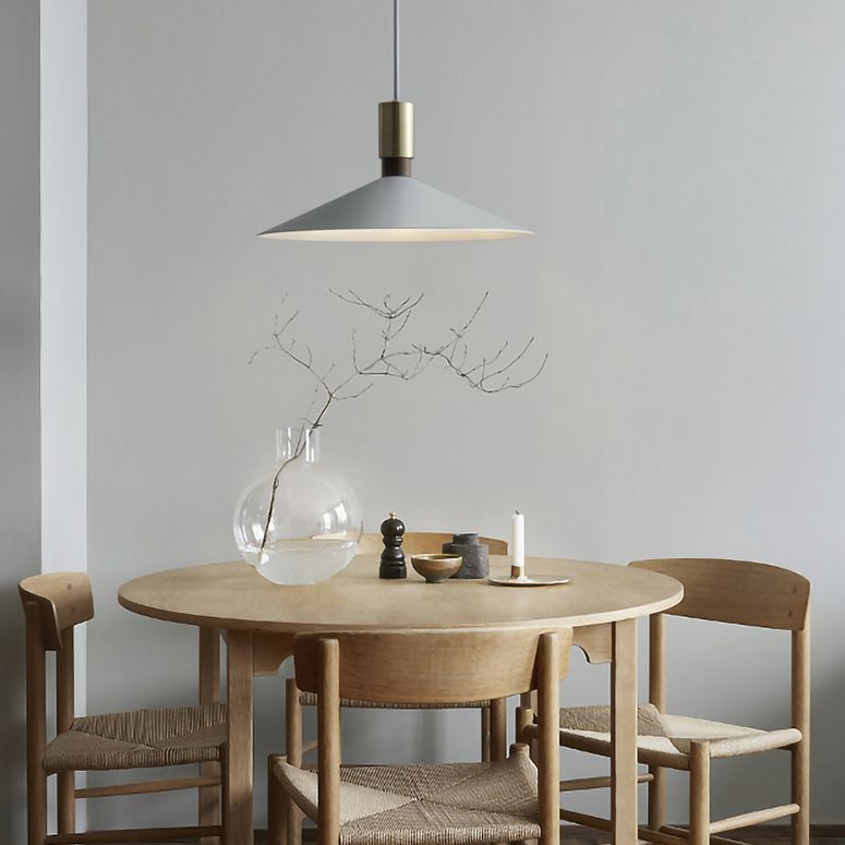 Slim Metal Modern Hanging Lamp Kit 1-Light LED Down Lighting Pendant for Dining Room