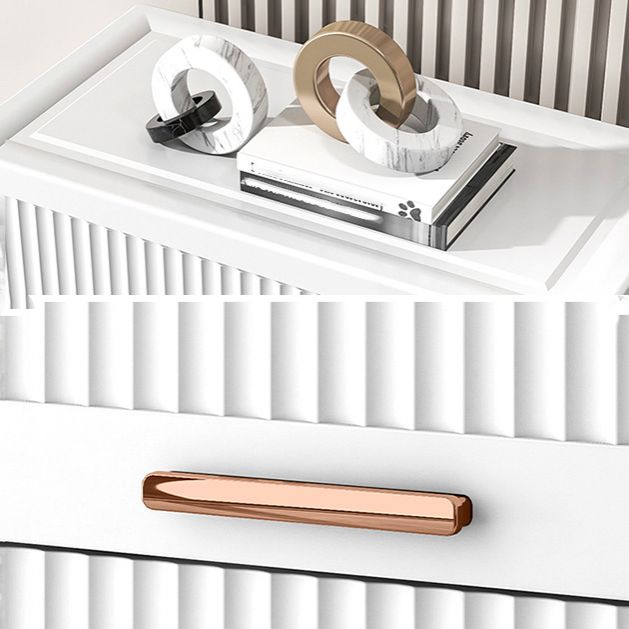 Ultra Modern Plastic Vertical Kids Nightstand with Drawers for Bedroom