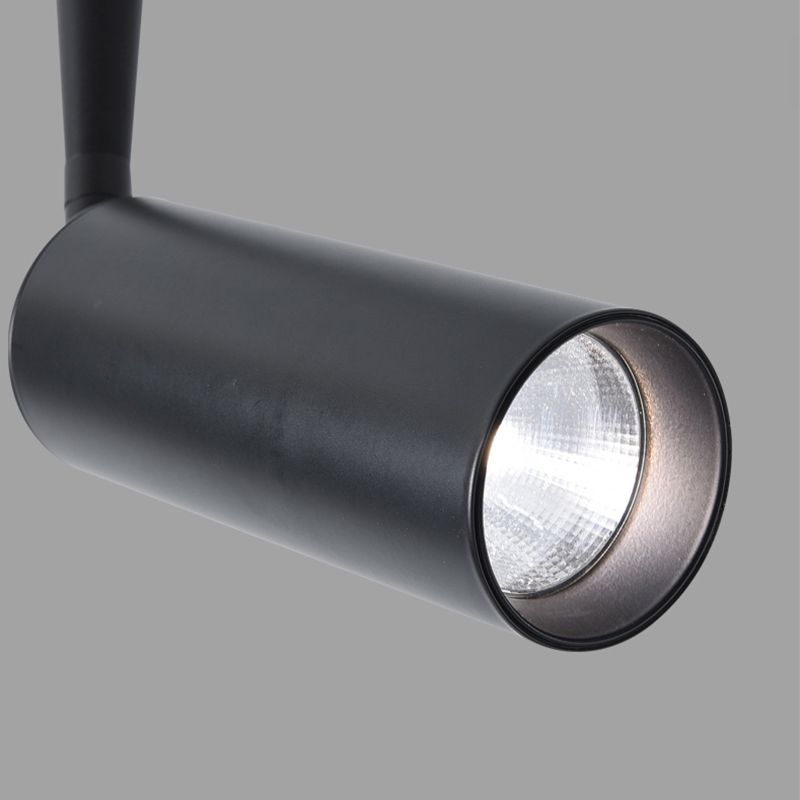 Iluminación cilíndrica del pasillo LED METAL LED Minimalista Pantnight en negro