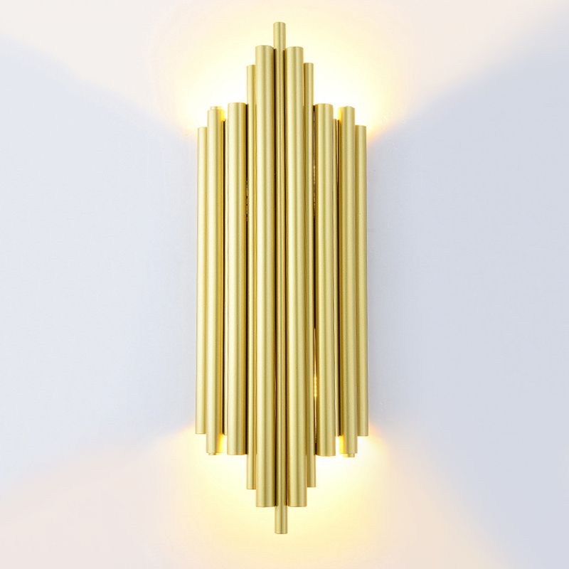 Gouden wandlamp met 4 licht in moderne creatieve stijl smeedijzeren stagger wandlicht