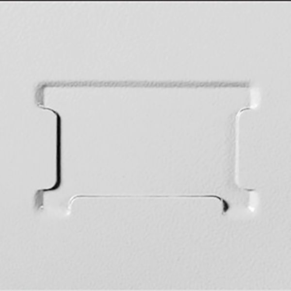 Gray Cabinet with Metal Door Modern Hinged Door Storage Cabinet for Home