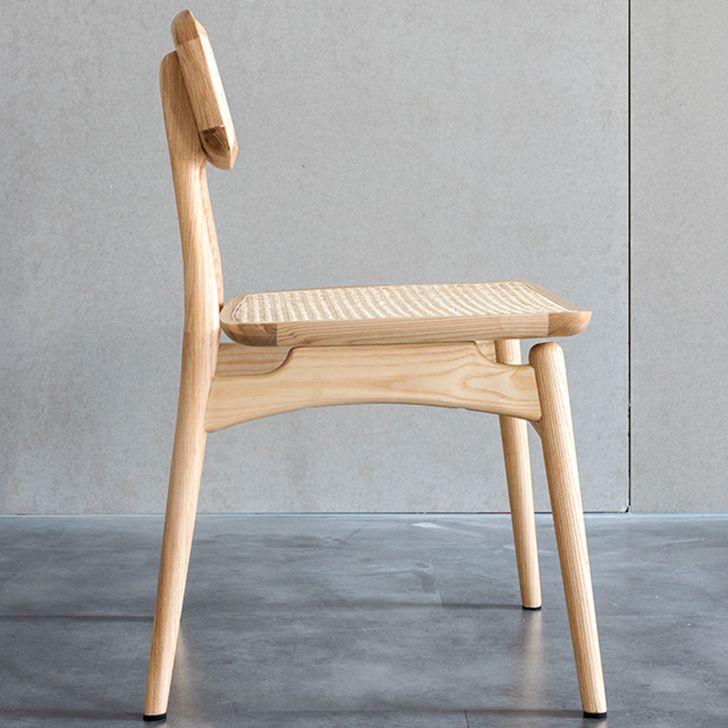 Solid Wood Side Chair Glam Style Indoor Dining Chair (Set of 2)
