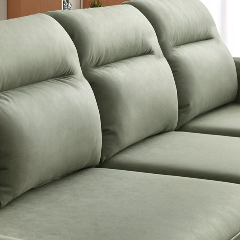 Storage Contemporary Sofa with Square Arm and Sewn Pillow Back