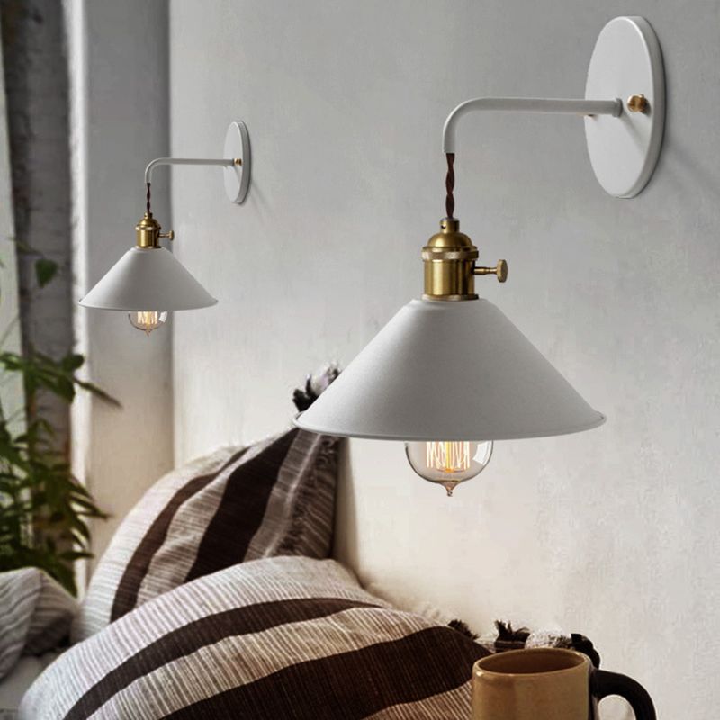 Modern Macaron Sconce Lighting Metal Geometric Wall Lamp for Bedroom