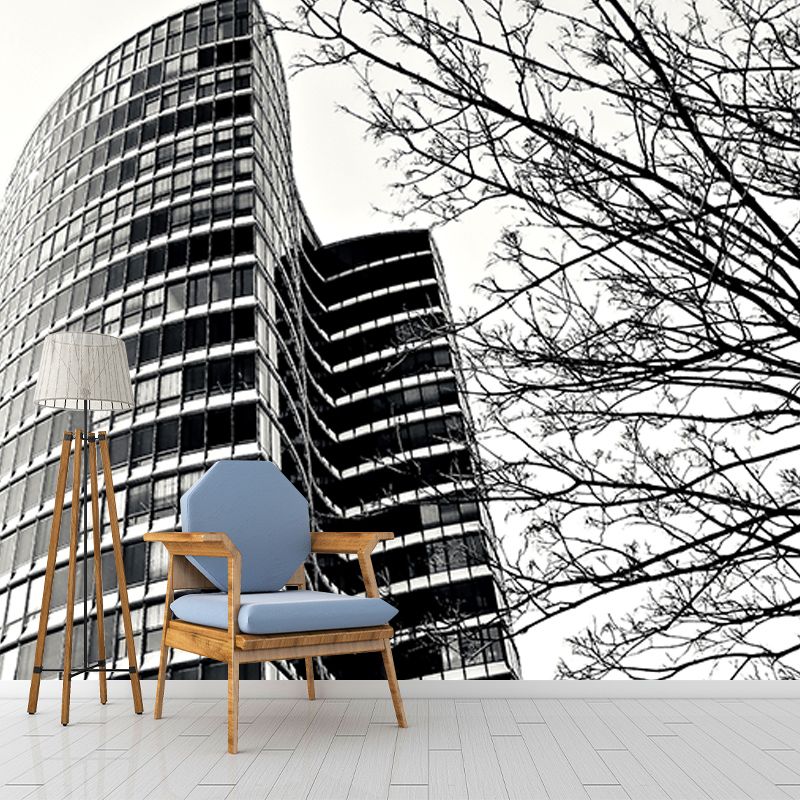 Architectural Wall Decals Moisture Resistant Mural Wallpaper for Meeting Room Decoration