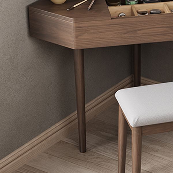 Traditional Bedroom Makeup Vanity Desk Solid Wood Vanity Dressing Table