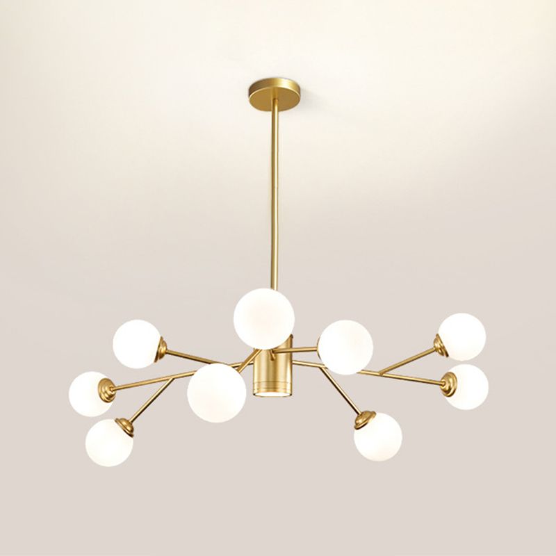 Palline di vetro lampadario a sospensione a sospensione Light Impiccomello per soggiorno per soggiorno