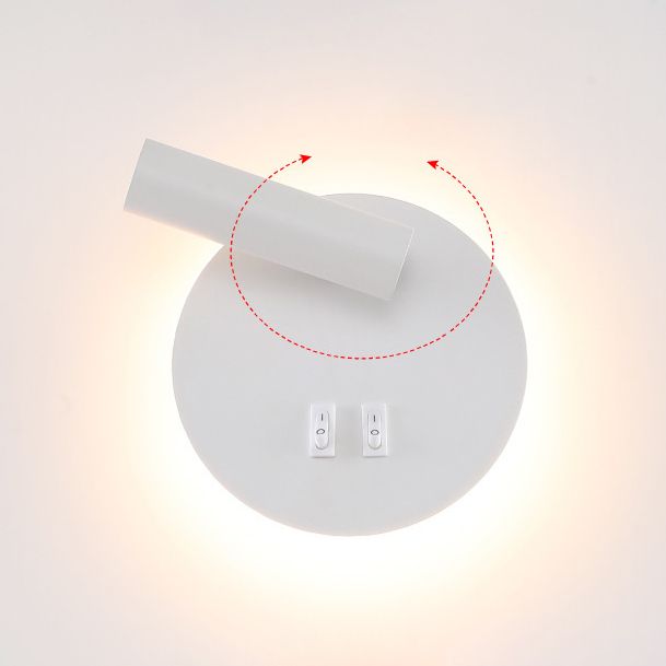 Eigentijdse metalen wand sconce led wand gemonteerd licht voor studieruimte bed