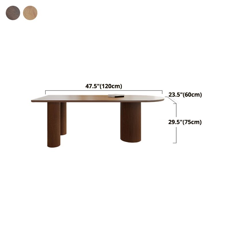 Island Platform Dining Table Contemporary Solid Wood Dining Table