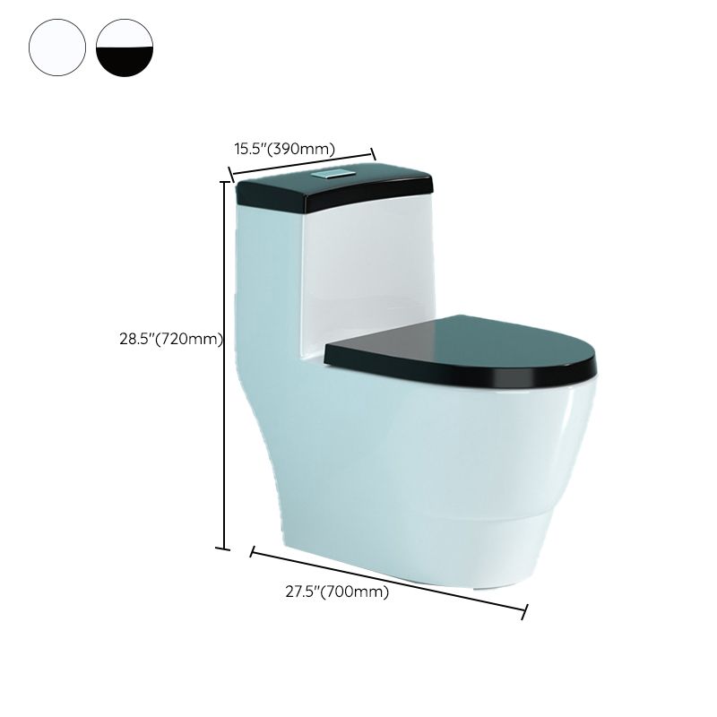 Modern Porcelain Floor Mounted Flush Toilet All In One Siphon Jet Toilet