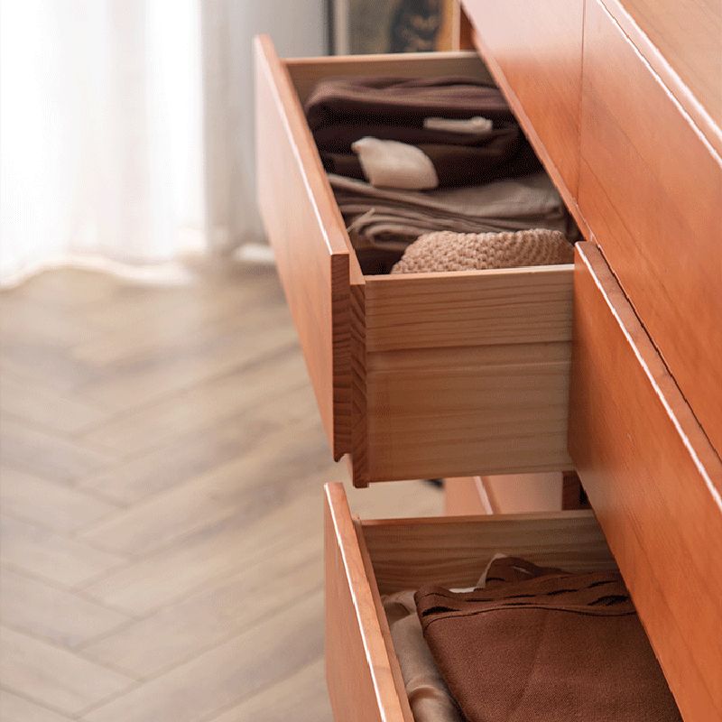 15.74" Wide Accent Chest Pine Rectangle Standard Chest with Drawers
