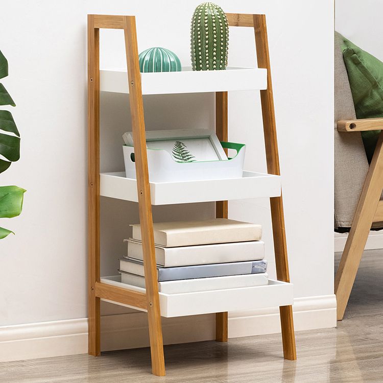 Wooden Open Bookshelf Modern Rectangle Bookcase with Shelves